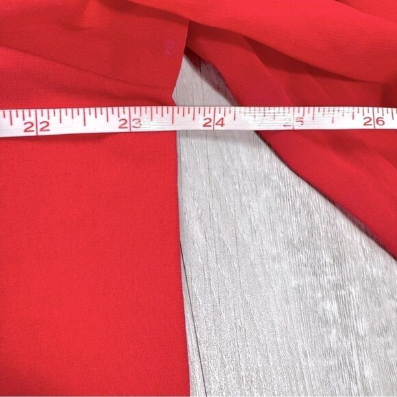 Red Printed Blouse 2X - Picture 4 of 7